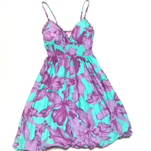 Floral Flounce Mini Dress - Picture 1 of 6